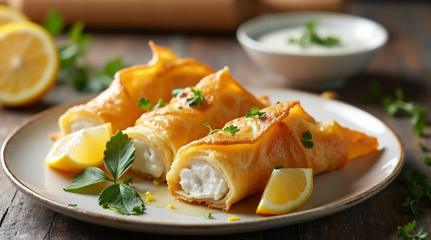 Fish Wrapped in Filo Recipe